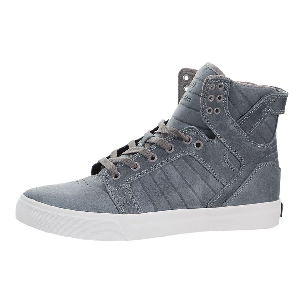 Baskets Montantes Supra SkyTop Bleu Slate Blue/White Homme | QNP-96500538